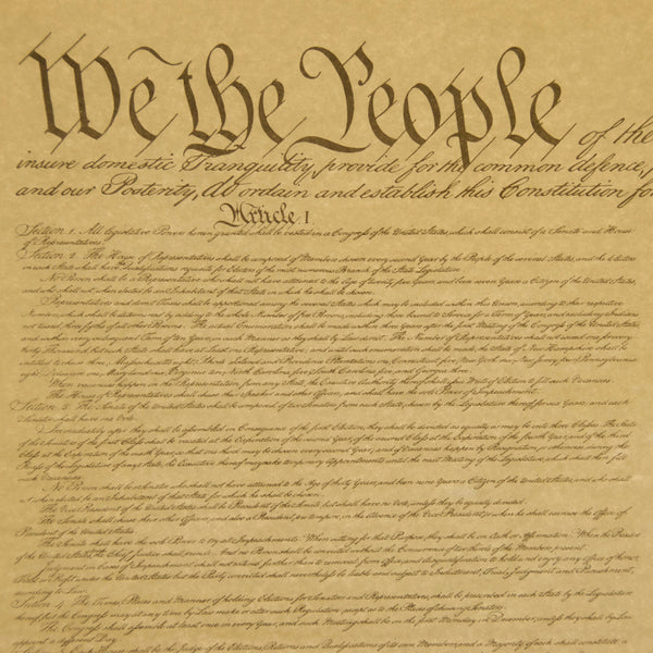 U.S. Constitution Poster: Single Page Full Size - National ...