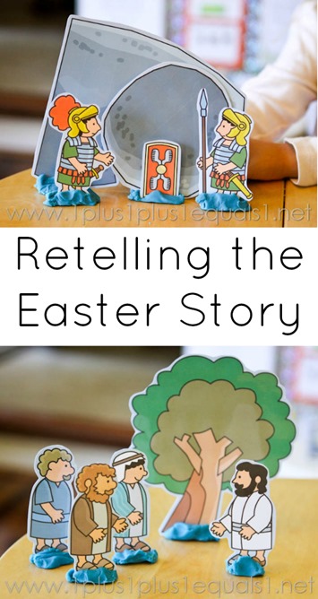 Easter Story Printables - 1+1+1=1