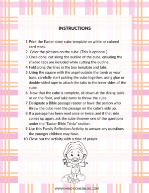 printable version of the easter story