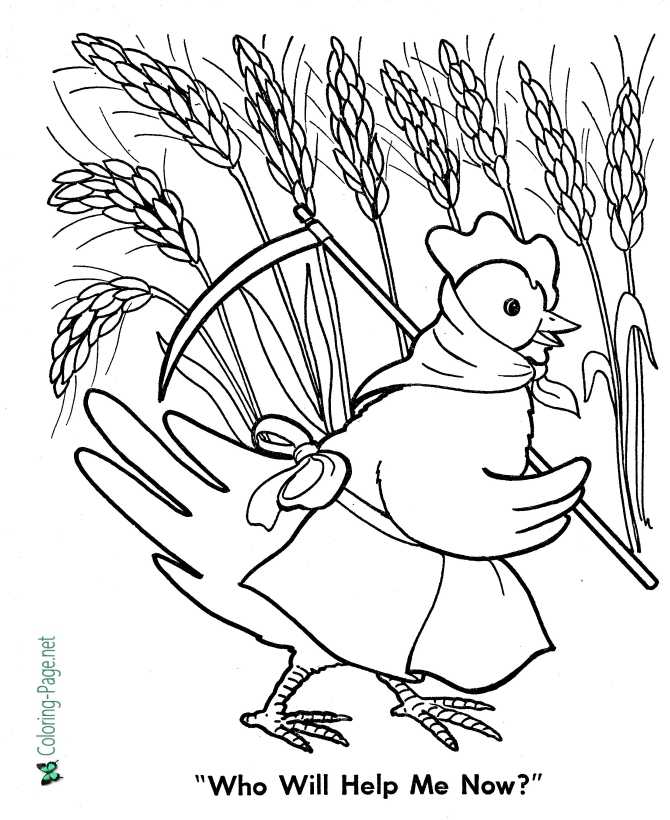 fairy-tales-little-red-hen-coloring-pages-worksheets-library for Free Printable Little Red Hen Characters Printables Fairy Tales - Little Red Hen Coloring Pages - Worksheets Library for Free Printable Little Red Hen Characters Printables