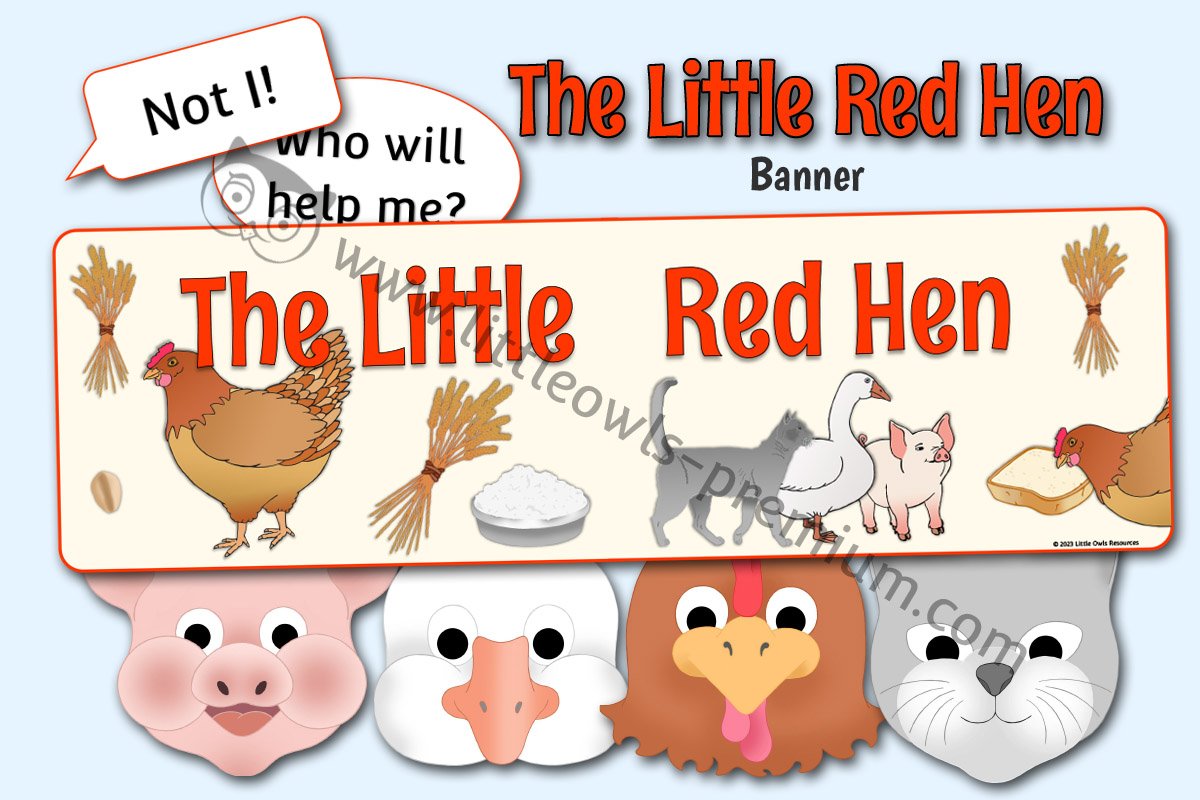 free-and-premium-the-little-red-hen-traditional-fairy-tale-early-worksheets-library for Free Printable Little Red Hen Puppets FREE and PREMIUM The Little Red Hen Traditional Fairy Tale Early ... - Worksheets Library for Free Printable Little Red Hen Puppets