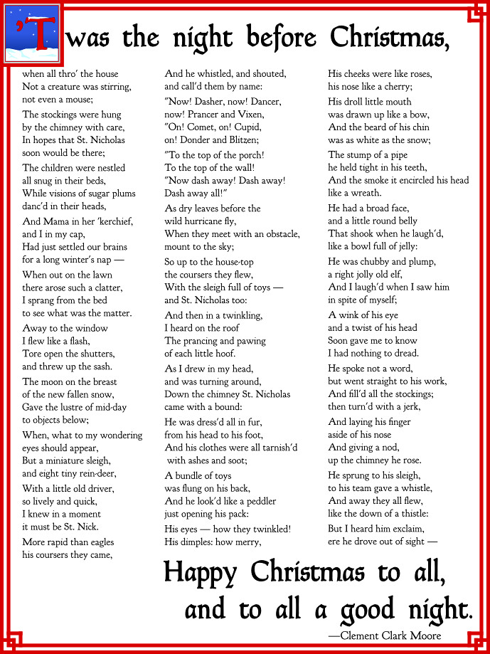 twas-the-night-before-christmas-full-text-of-clement-clar-flickr-worksheets-library for Twas The Night Before Christmas Poem Free Printable Twas The Night Before Christmas | Full text of Clement Clar… | Flickr - Worksheets Library for Twas The Night Before Christmas Poem Free Printable