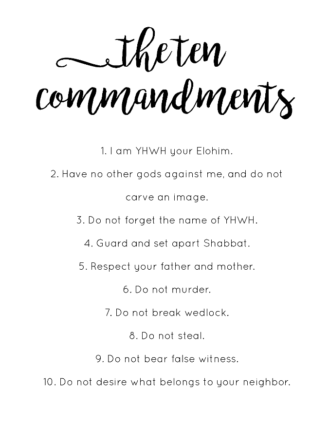 FREE! - Printable 10 Commandments Colouring Page | Colouring Sheets