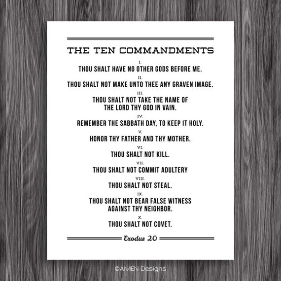 The Ten Commandments