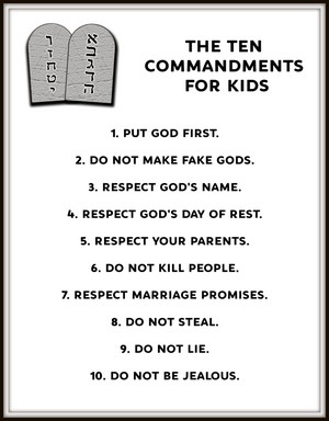 10 Commandments Coloring Book [Free Printable PDF] Pages for Kids