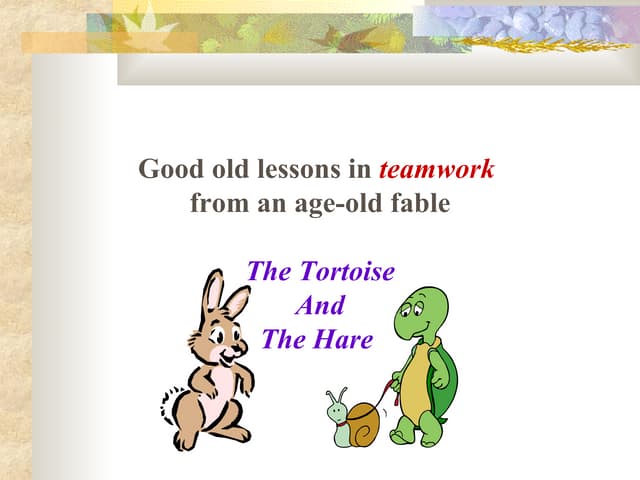 printable version of the tortoise and the hare
