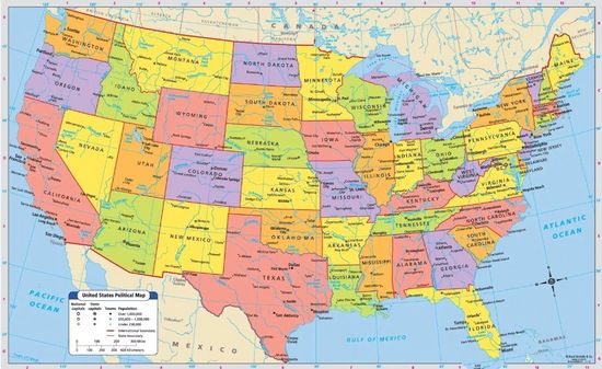 printable version of usa map
