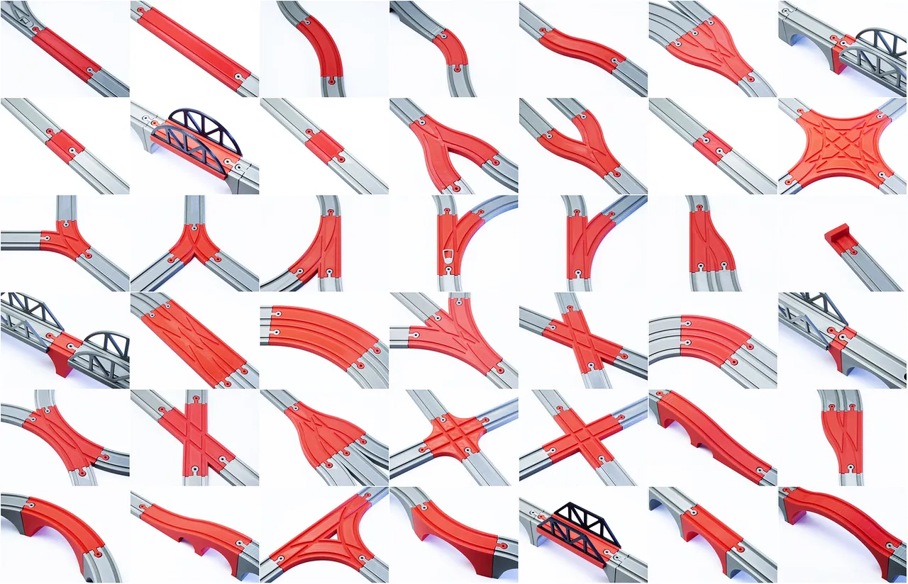 Curved Viaduct Track - W4 von Michal Fanta | Kostenloses STL ...
