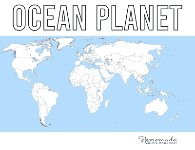 Free Printable Blank World Map