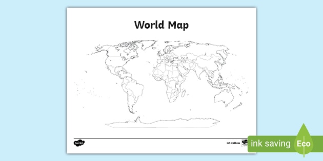 FREE Printable World Map for Kids | Geography Resources