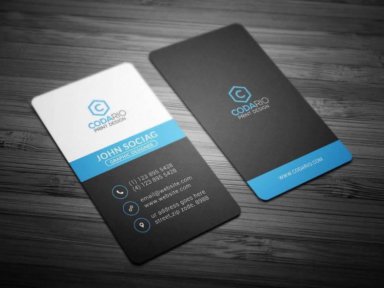 printable vertical business cards