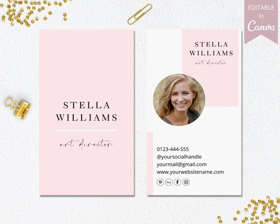 printable vertical business cards