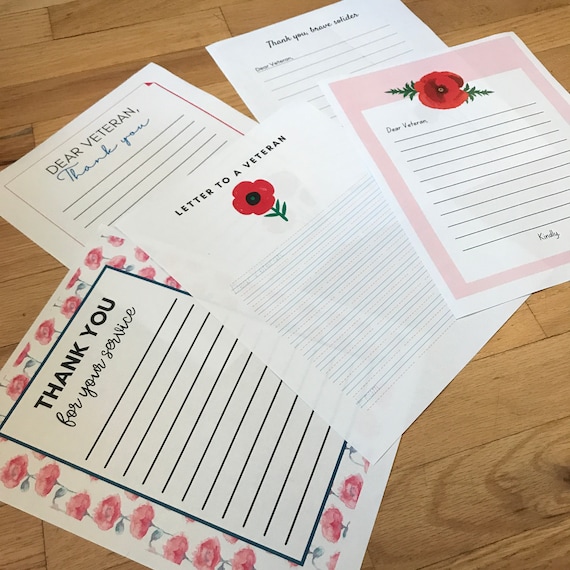 printable veterans day writing paper