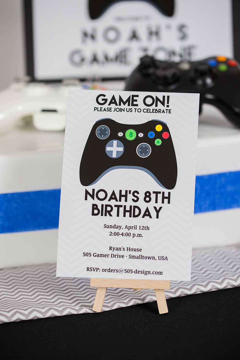printable video game birthday invitations