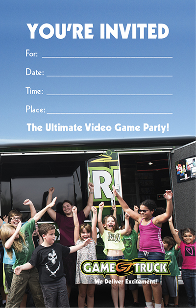 Custom Printable Invitations | GameTruck