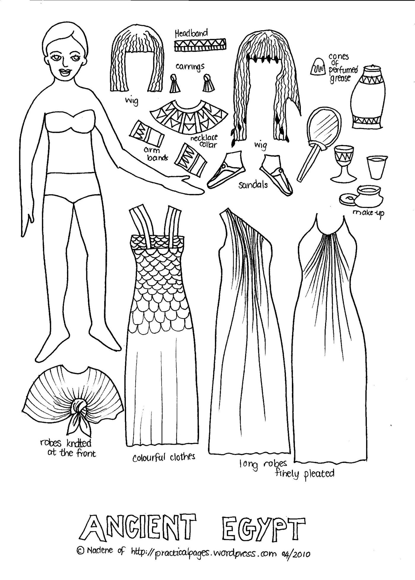 Paper Dolls of Ancient History | Practical Pages