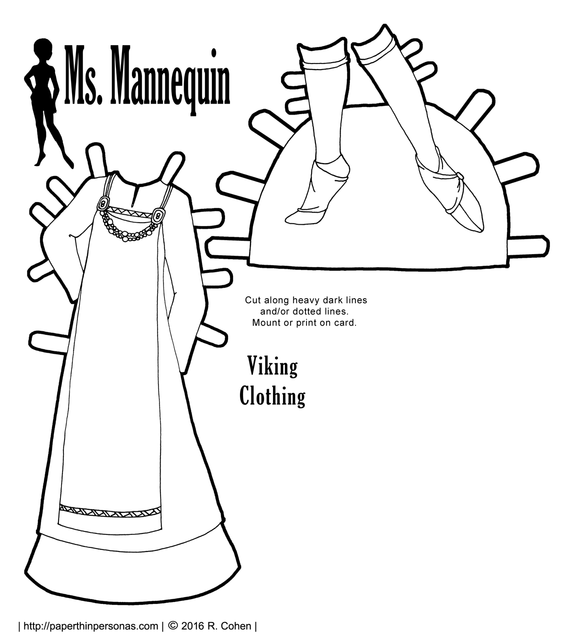 Ms. Mannequin: As A Paper Doll Viking! • Paper Thin Personas