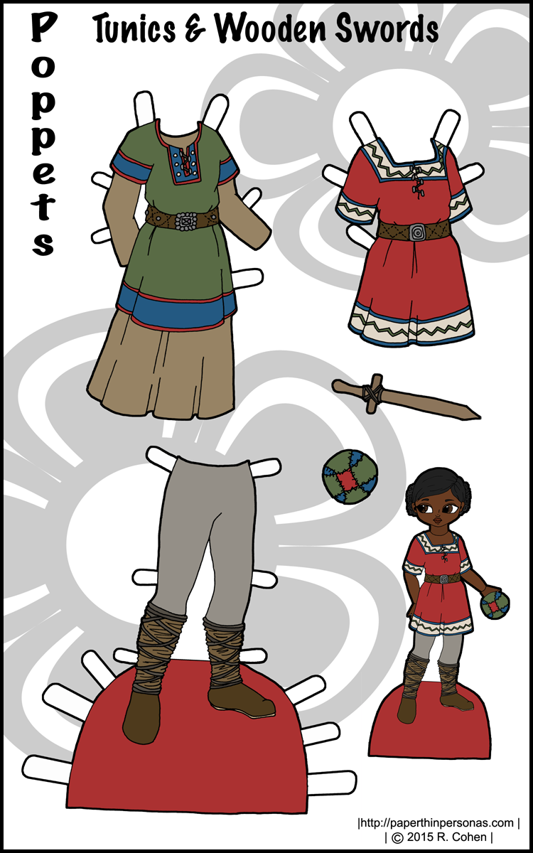 printable viking paper dolls