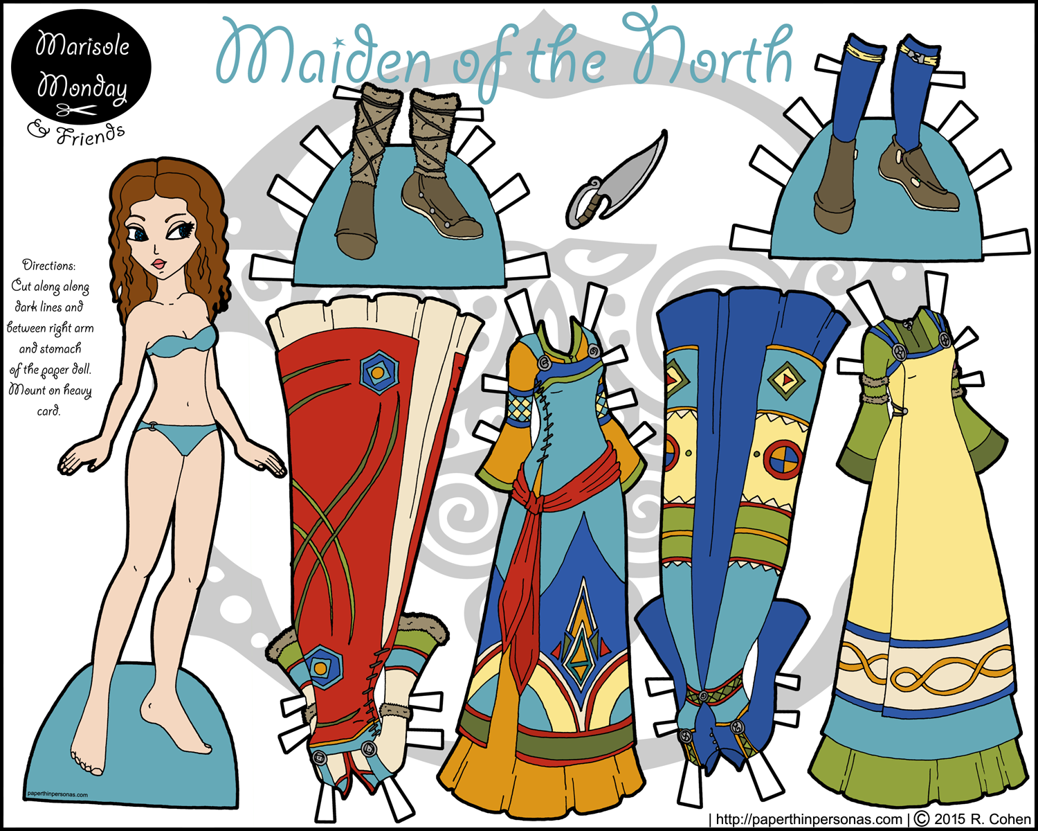 printable viking paper dolls