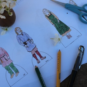 printable viking paper dolls
