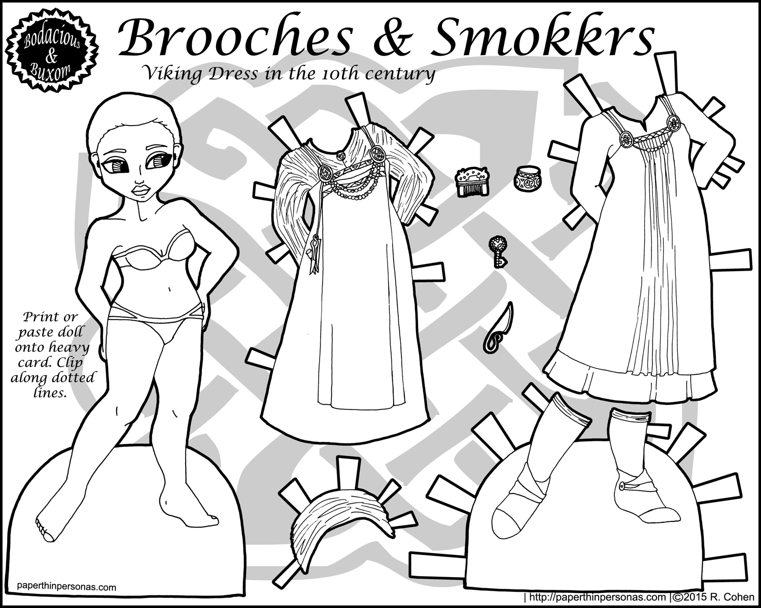 printable viking paper dolls