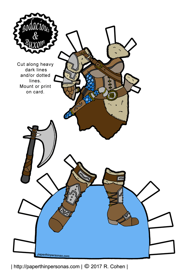 printable viking paper dolls