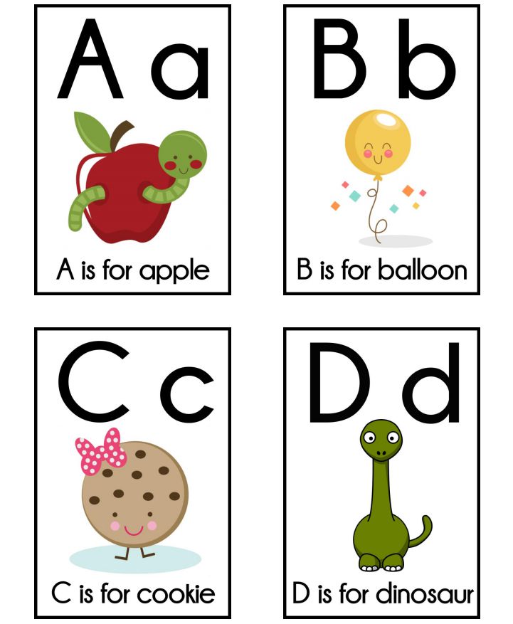 printable vintage abc flash cards