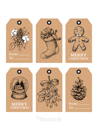 printable vintage gift tags christmas