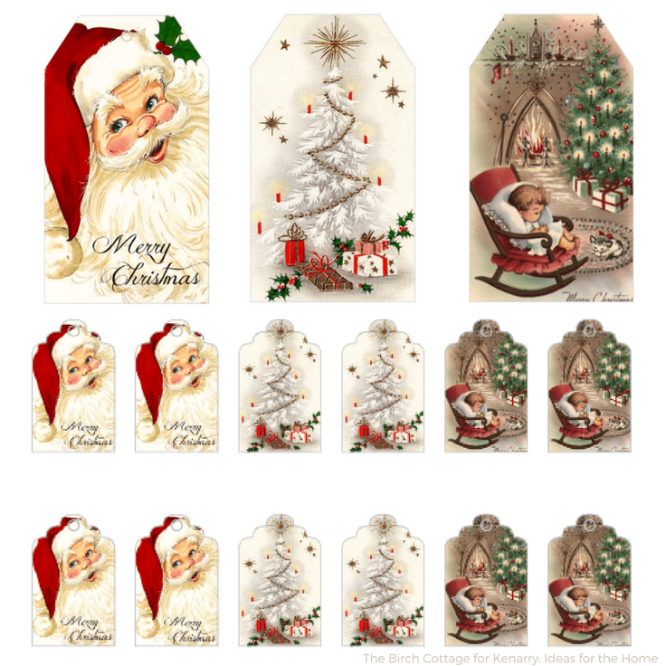 Download Free Printable Vintage Christmas Gift Tags for Holiday ...