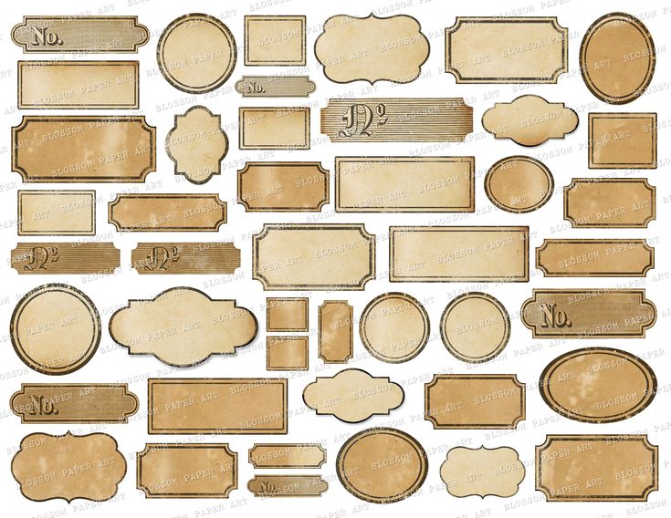 Vintage Labels, Printable Junk Journal Ephemera Vintage Tags ...