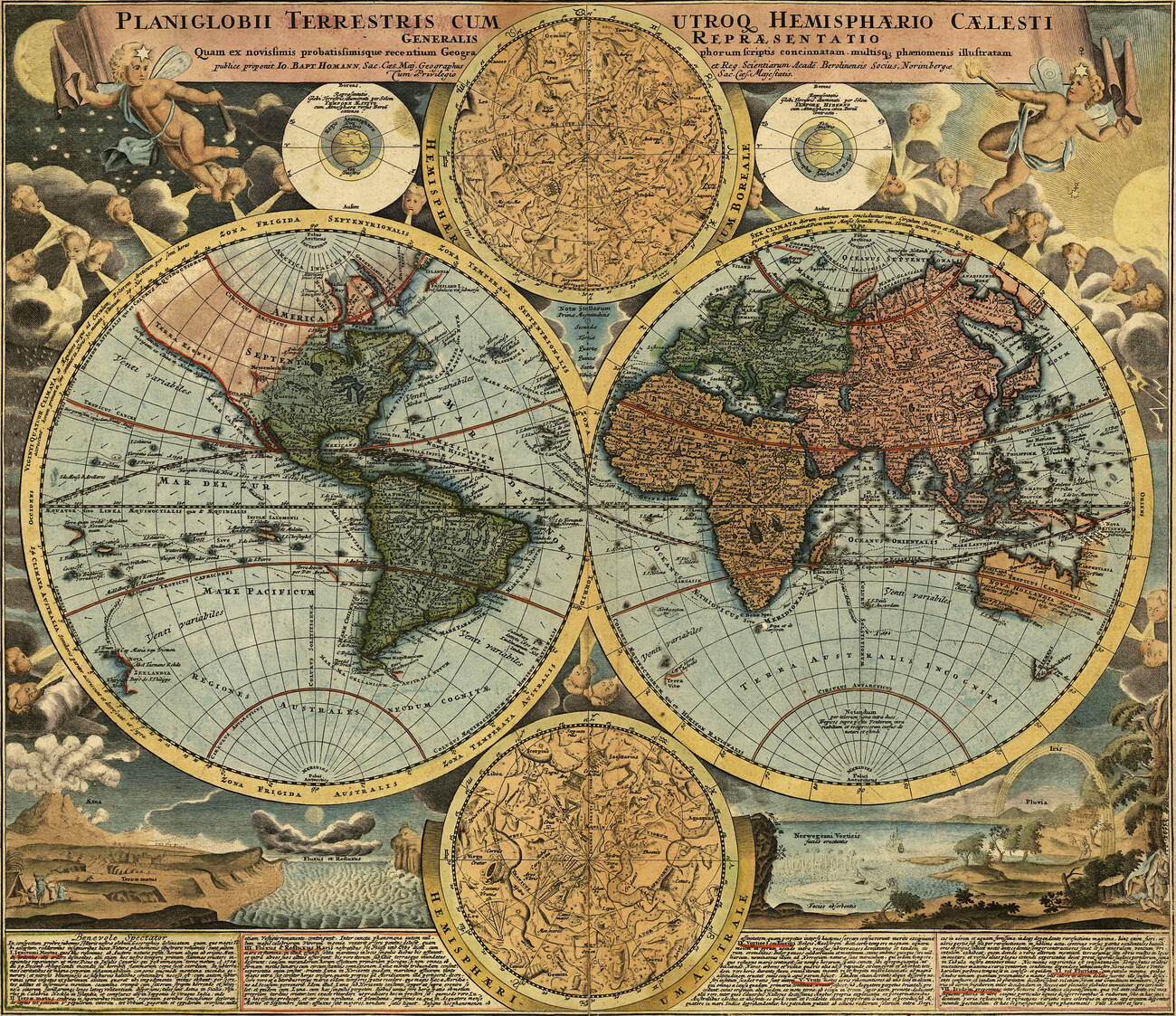 printable vintage map of the world
