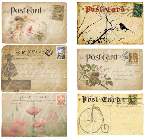 printable vintage postcards free