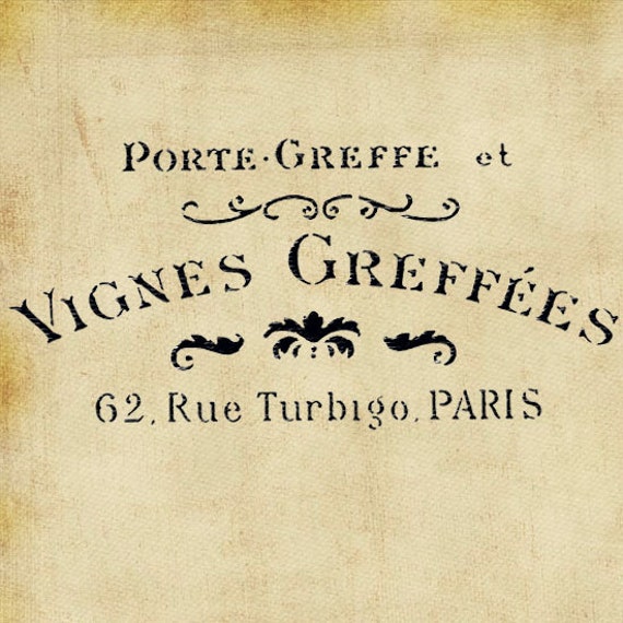 Vintage French Stencil Upcyle Furniture Shabby Chic Painting ...