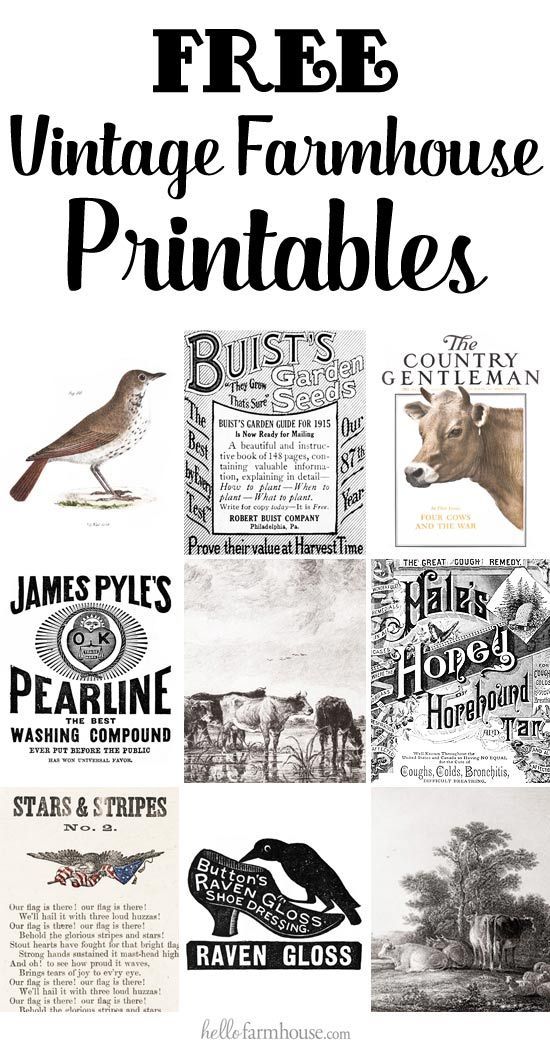 Free Farmhouse Printables Library - Hello Farmhouse