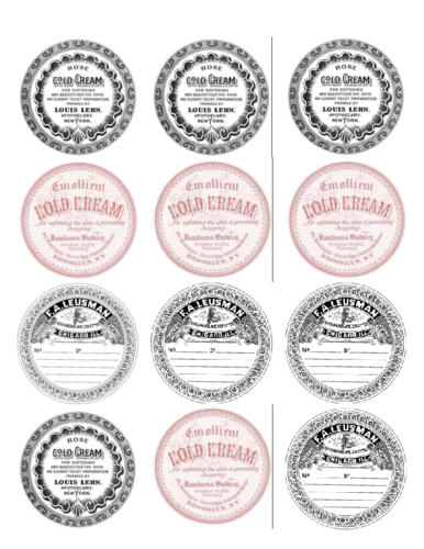 printable vintage templates