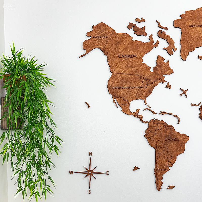 Wooden Map Wall Art | Free Printable Vintage Maps - The Navage Patch