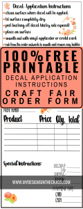 Decal Application Instructions Printable - My Designs In the Chaos