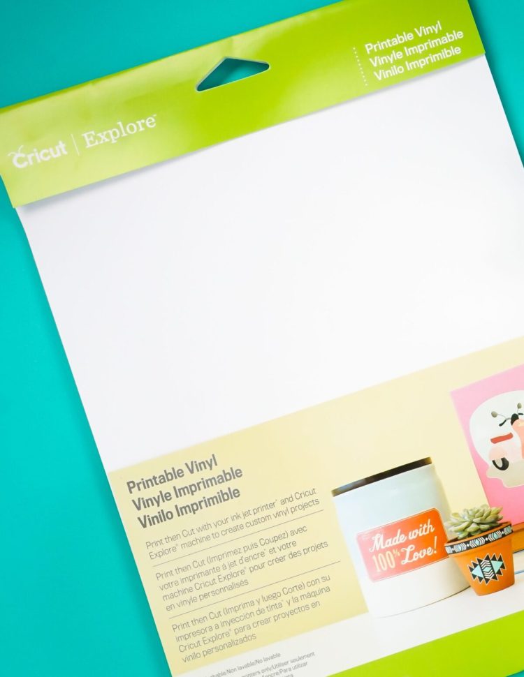How to Use Printable Vinyl with a Cricut + Print then Cut - Hey ...