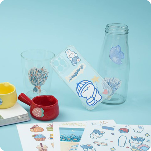 Amazon.com : 20 Sheets Holographic Printable Sticker Paper 8.5 x ...