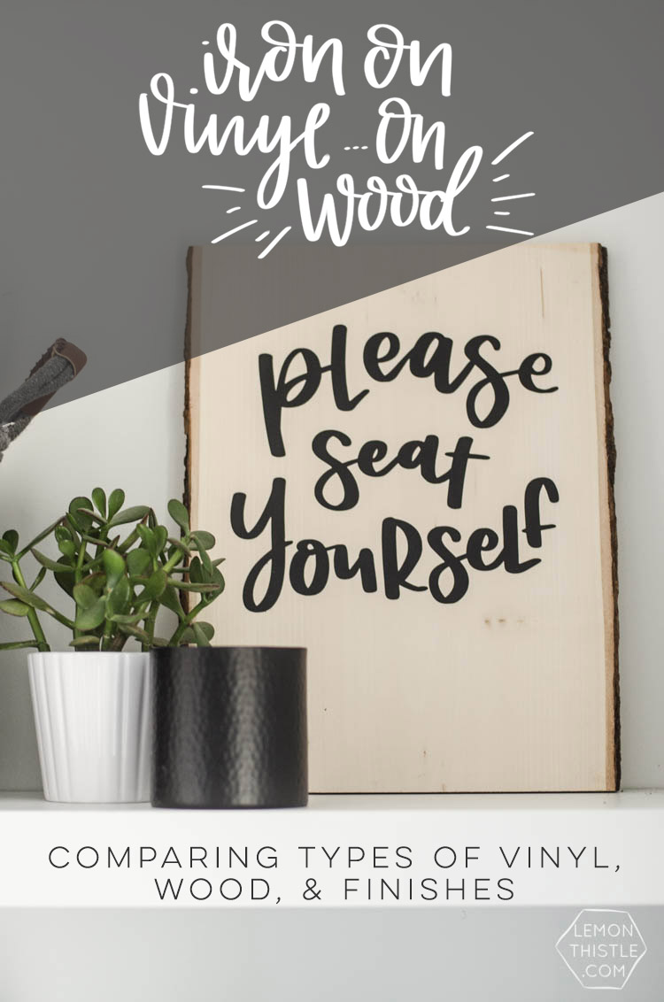 printable vinyl on wood