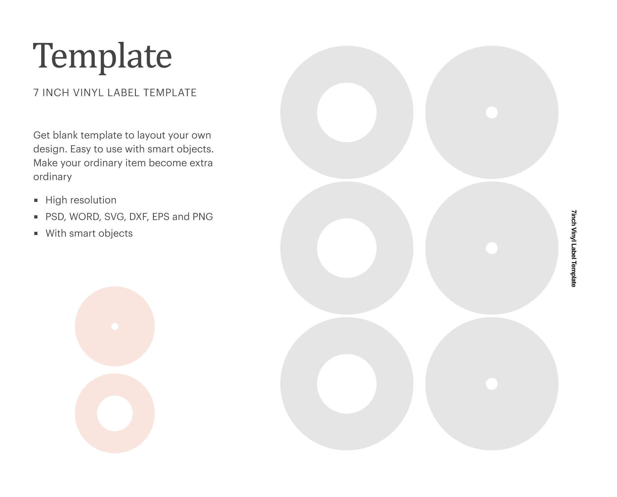 printable vinyl record template