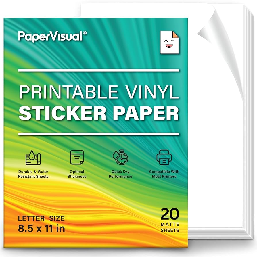 thumbnail image 2 of Clear Sticker Paper For Inkjet Printer 30 Pk Waterproof Printable Vinyl A4 2 of 9