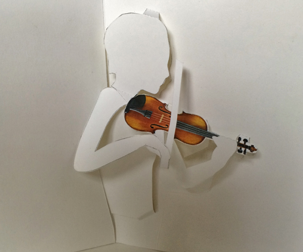 Violinist playing violin