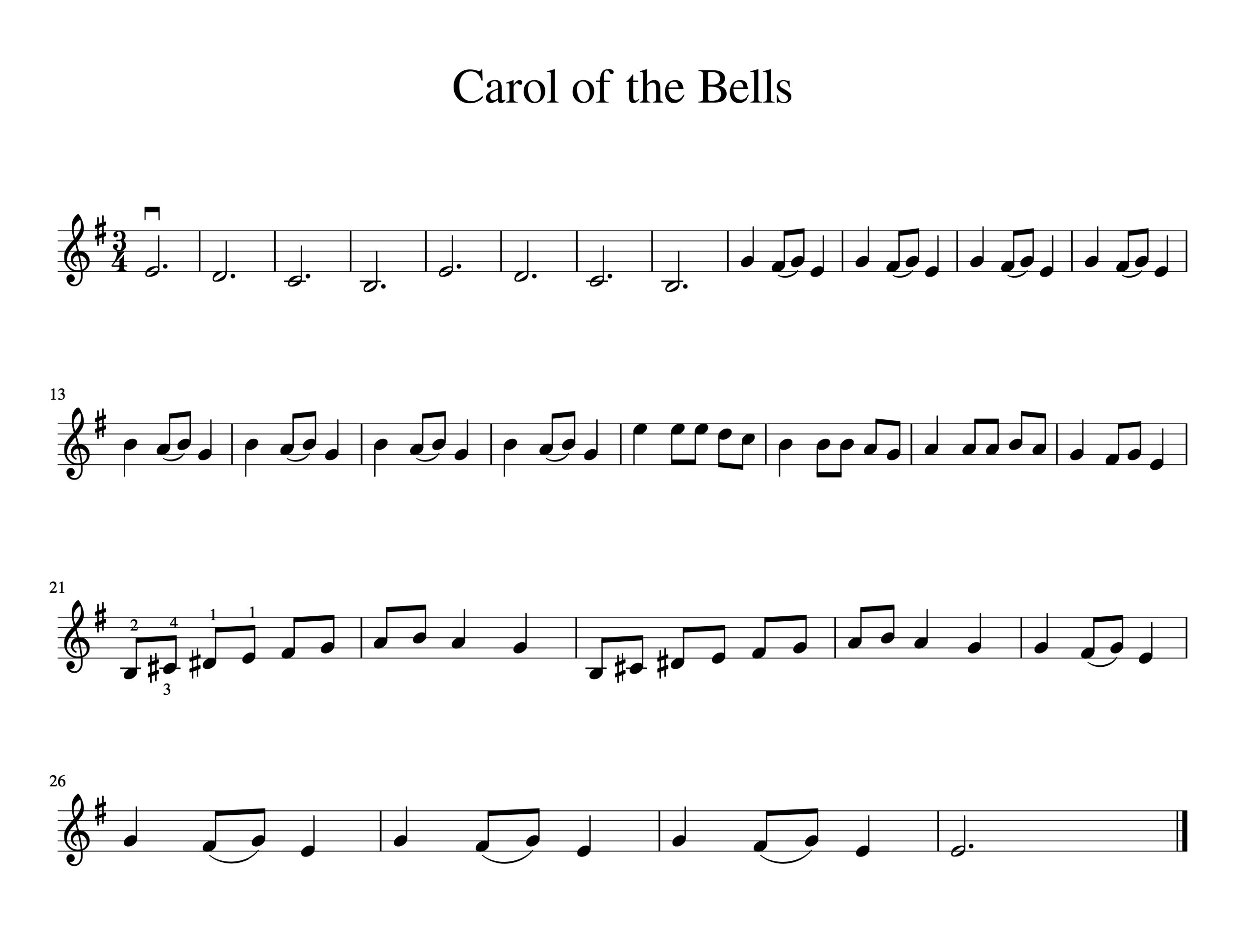 Free Violin Sheet Music - Silent Night - Michael Kravchuk