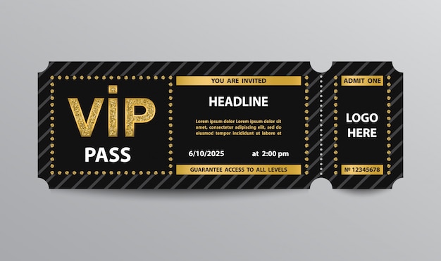 vorlage-f-r-die-eintrittskarte-f-r-den-vip-pass-premium-vektor-worksheets-library for Downloadable Printable Vip Pass Template Free Vorlage für die Eintrittskarte für den VIP-Pass | Premium Vektor - Worksheets Library for Downloadable Printable Vip Pass Template Free