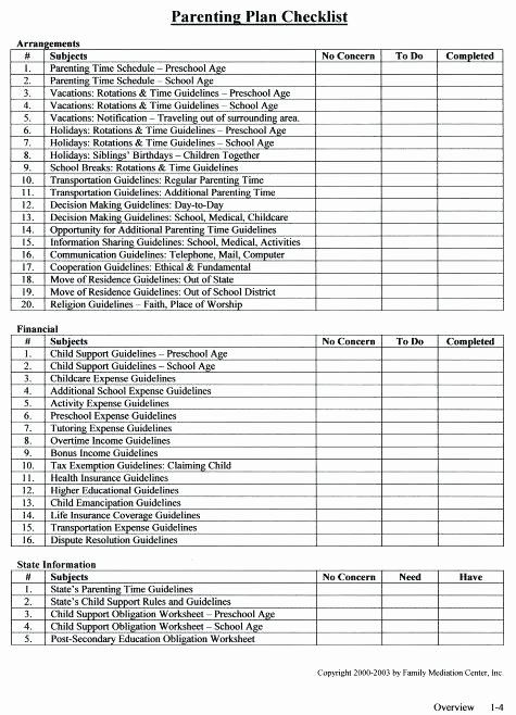 Child Custody Calendar Template