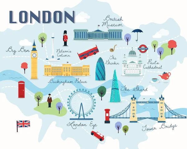 printable visitors map of london