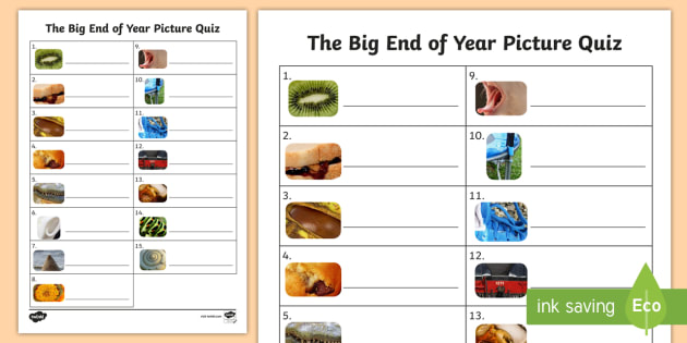 KS1 Close-Up Image Quiz | Printable Worksheet (teacher made)