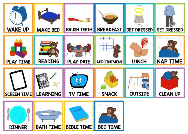 Visual Schedule - 20 Free PDF Printables | Printablee