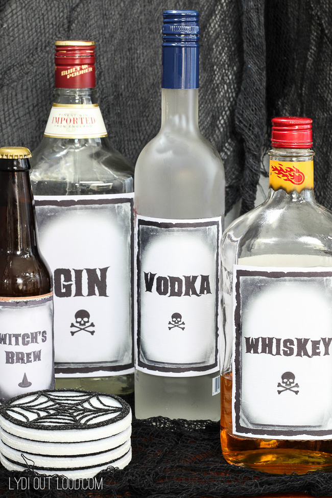 Printable Halloween Drink Labels - Lydi Out Loud